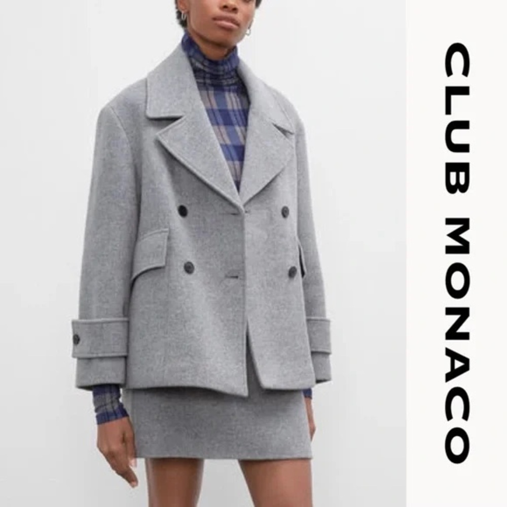 Club Monaco Women's Classic Gray Suit Jacket